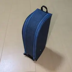 ダークブルー 筆箱 仕切り付き