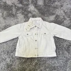 ZARA 白 デニムジャケット 2-3歳