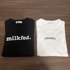 MILKFED. 半袖Tシャツ 2枚セット ブラック ホワイト 黒 白のサムネイル