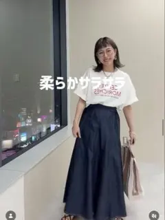 LEPSIM デニムロングフレアスカートのサムネイル