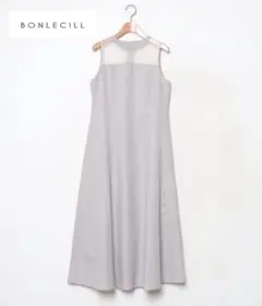 BONLECILL noir ドット柄チュールキャンディースリーブフレアのサムネイル