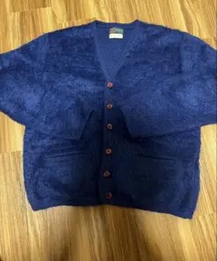 60s McGREGOR モヘアカーディガン 75%モヘア 毛足長 ネイビー M