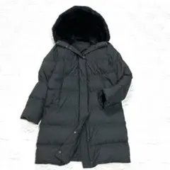 美品❤︎アーバンリサーチ ラビットフードストレッチ ロングダウン ブラック 38