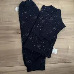 ユニクロ　キルティング　星柄ネイビーパジャマ 100cm