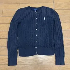 Polo Ralph Lauren ケーブルカーディガン ネイビー 150