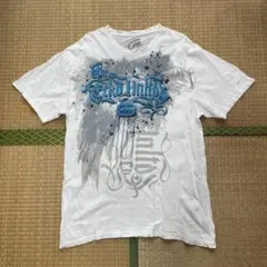 ECKO UNLTD Tシャツ US古着 グラフィック 前後 Y2K 白 L