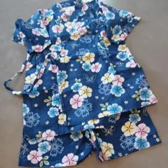 TIME & TIDE 子供用　甚平 花柄 140