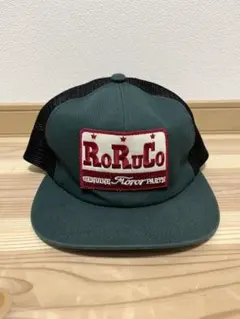 キャップ　グリーン×ブラック
