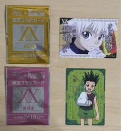 銀だこ ✕HUNTER×HUNTER 限定コラボカード　2点　キルア　ゴン
