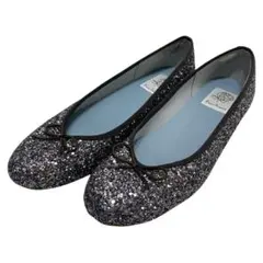 【美品】エマフランシス (23.5) バレエシューズ フラットシューズ ラメ