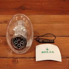 未使用 RELAX クロノグラフ 腕時計 デイトナ Yahoo!オークション - 5-24 未使用RELAX リラックス 腕時計