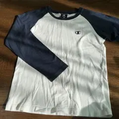 ロンT ラグランスリーブ　150 チャンピオン　　ネイビー　ホワイト