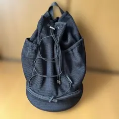 ajew エジュー メッシュリュック バックパック 巾着 ブラック 