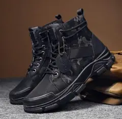 メンズ ミリタリーブーツ キャンバスシューズ