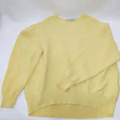 any FAM 長袖 ニット イエロー Fサイズ