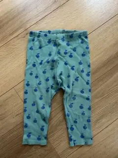果物模様の緑色パンツ 12-18m
