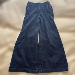 ダークブルーワイドレッグデニム