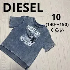 ディーゼル☆イーグルプリント デニム風 半袖スウェット☆10(140～150)のサムネイル