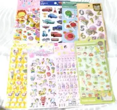ぷっくりシール　8個セット　Disneyカーズ　ユニコーン　 非売品　等