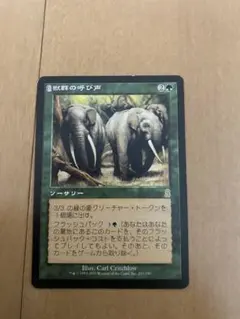 MTG 獣群の呼び声 日本語版1枚のサムネイル