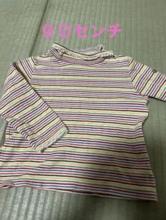 美品　ミキハウス ストライプ Tシャツ 90サイズ