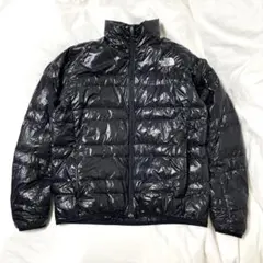 ■美品■ザノースフェイス　ライトヒート ダウンジャケット　ナイロン100%　収納