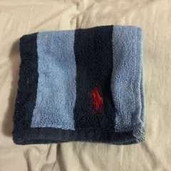 RALPH LAUREN ハンカチ ストライプ ネイビー×ブルー