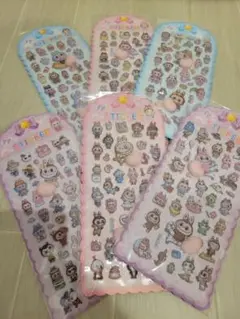 格安出品!! ラブブ ぷにぷにおしりシール 6枚セット