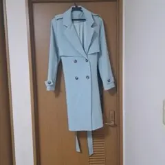 k*8様 ロングコート　水色