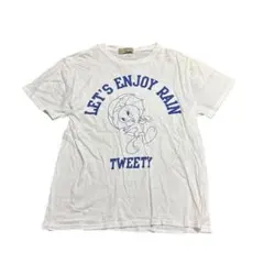 プリントTシャツ　LOONEY TUNES 古着　ホワイト　M 8Scのサムネイル