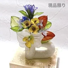 仏花　胡蝶蘭　鬼灯　リンドウ　アメリカンフラワーディップフラワーのサムネイル
