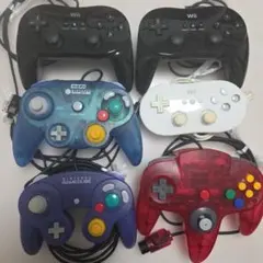 wii ゲームキューブ　ニンテンドー64　コントローラー　まとめ　6個