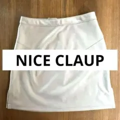 NICE CLAUP ベージュ ミニスカート サイズS