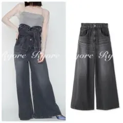 【新品・タグ付】FRAY I.D ワイド デニムパンツ ハイウエストのサムネイル
