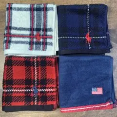 ラルフローレンハンドタオル 4枚セット Eセット