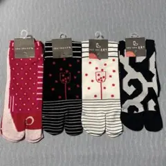 SOU・SOU 足袋下 新品 4足セット④（普通丈3＋くるぶし1）