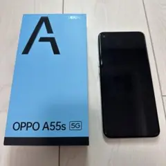 【美品】OPPO A55s 5G グリーン 本体
