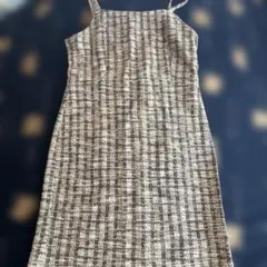 GU チェック柄 キャミワンピース