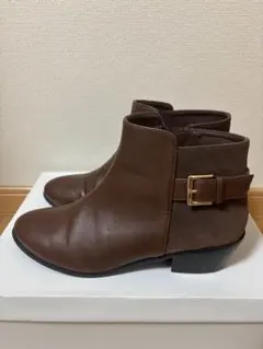 Oriental Traffic × earth ショートブーツ ブラウン