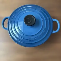 LE CREUSET 20センチ鍋 人気カラーコバルトブルー - メルカリ