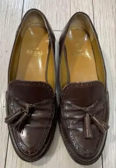 REGAL ダークブラウン タッセルローファー 25.5cm