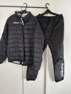 ATHLETA ブラック 中綿ジャケット　上下セット
