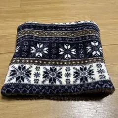 フリース ネックウォーマー 雪の結晶柄