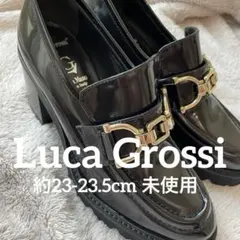 未使用 ルカグロッシ 厚底 チェーン ローファー ゴールド金具 約23.0cmのサムネイル