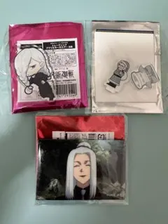 呪術廻戦　冥冥　ミニアクリルスタンド　缶バッジ