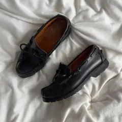 も*あ様 Burberry タッセルローファー レザー ブラック 厚底 26cm