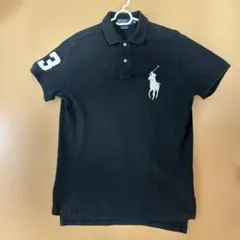 Polo by Ralph Lauren ブラック ポロシャツ ビックポニー　M