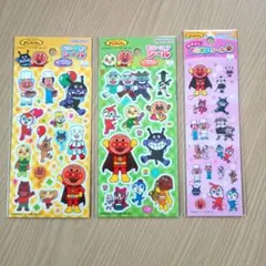 【新品】アンパンマン デコレーションシール２種類☆とうめいシール　セット