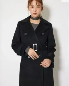 【rienda】ダブルカラーシェイプドチェスターコート