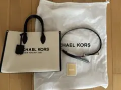 MICHAEL KORS ショルダーバッグ ホワイト/ブラック